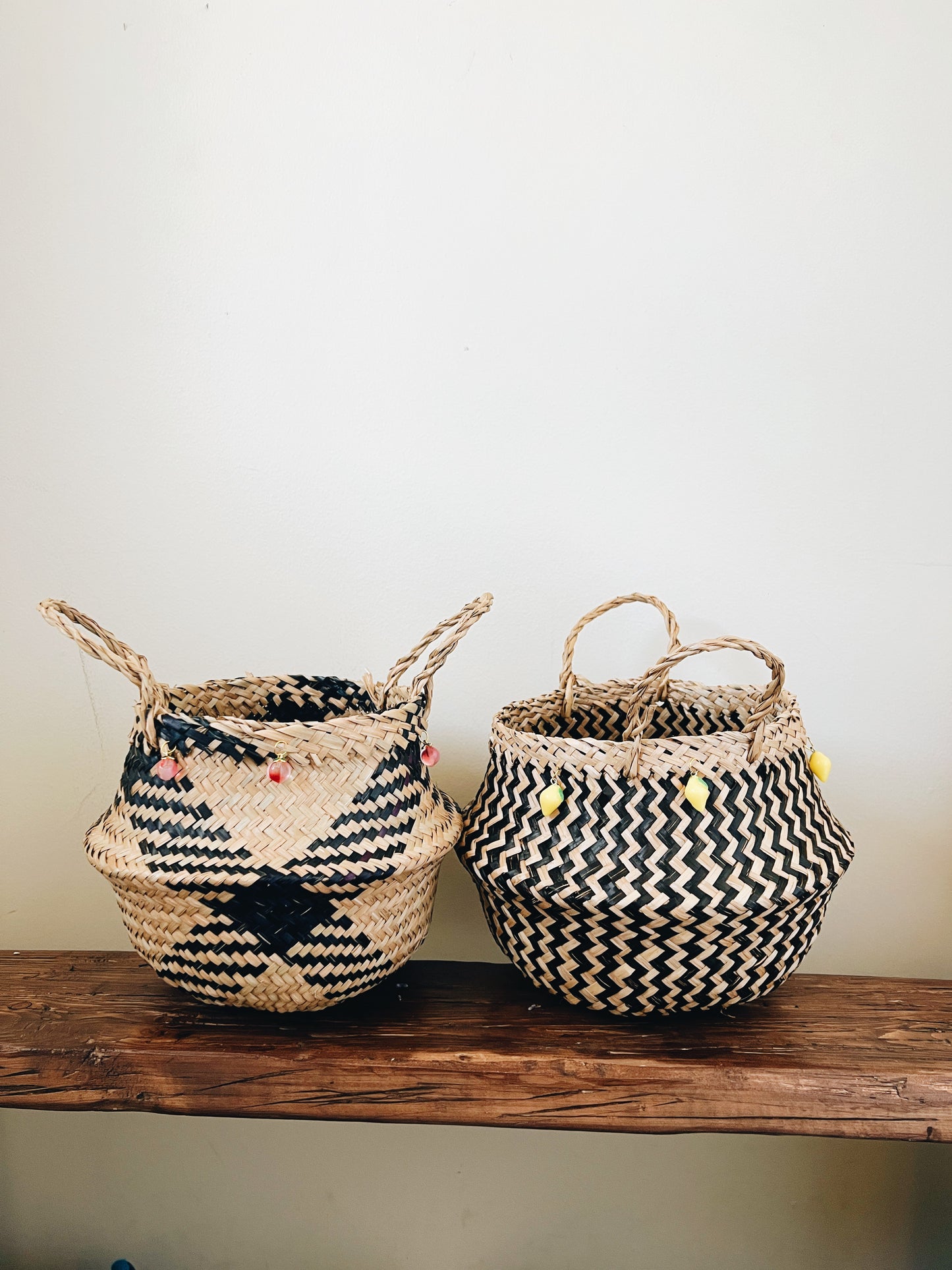 Peach Handwoven Foldable Basket