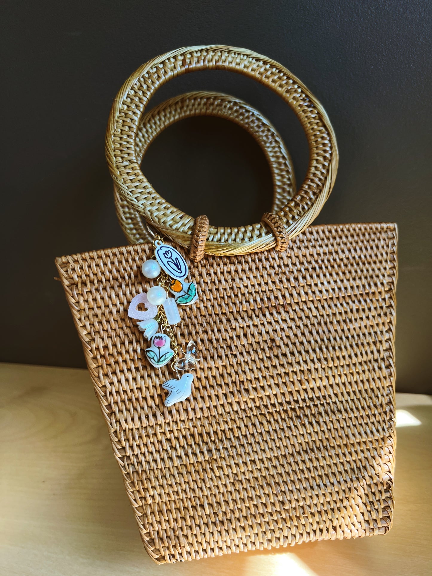 Tulip Garden Bag Charm