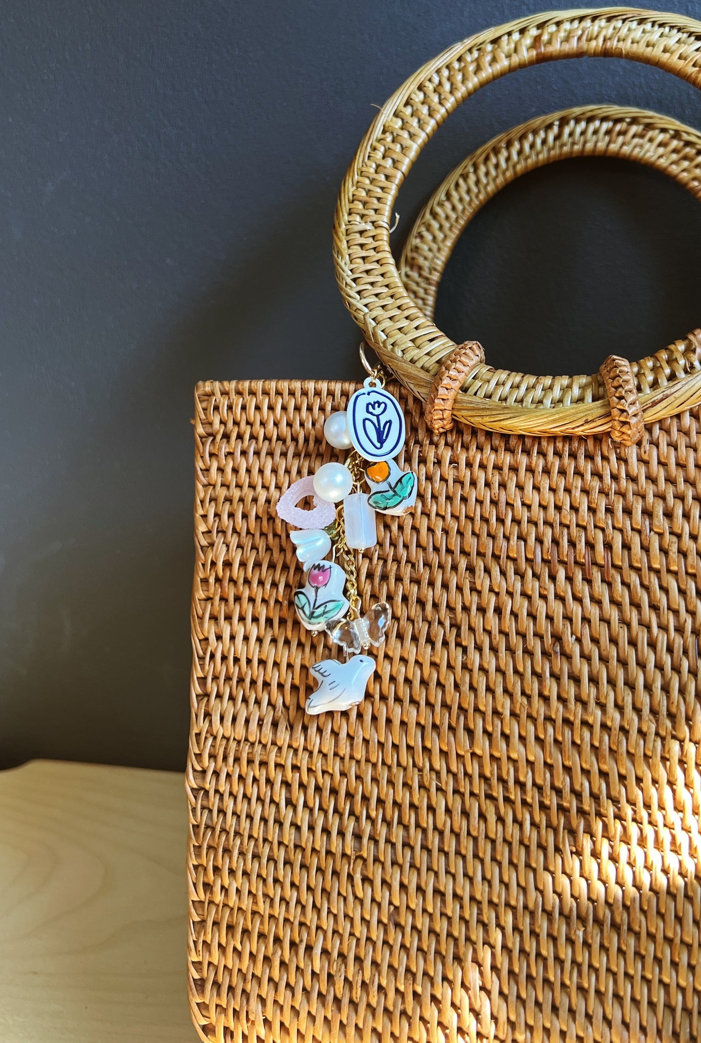 Tulip Garden Bag Charm