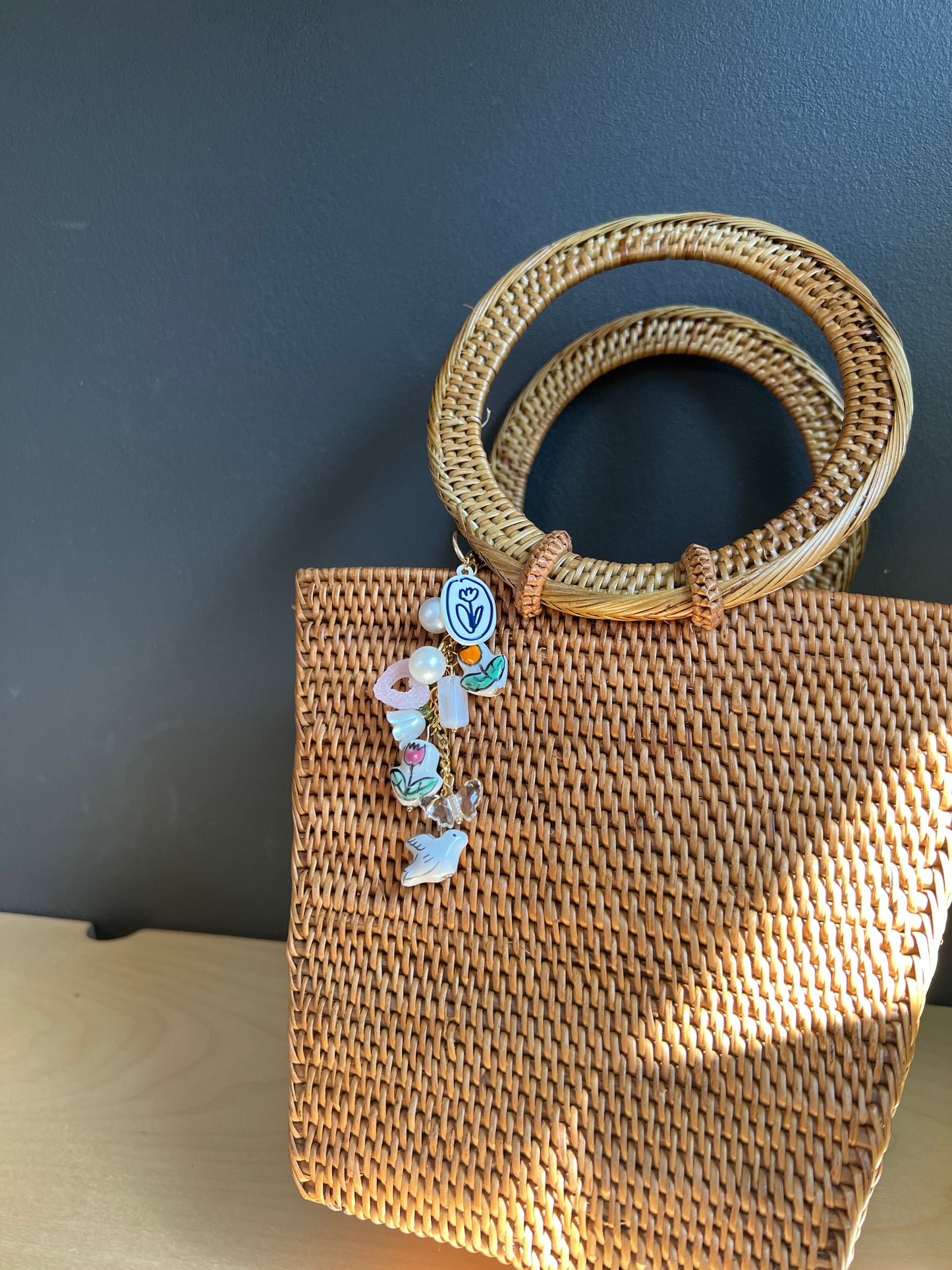 Tulip Garden Bag Charm
