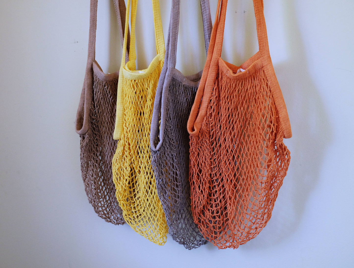 Set of 4 net market bags Earth Collection