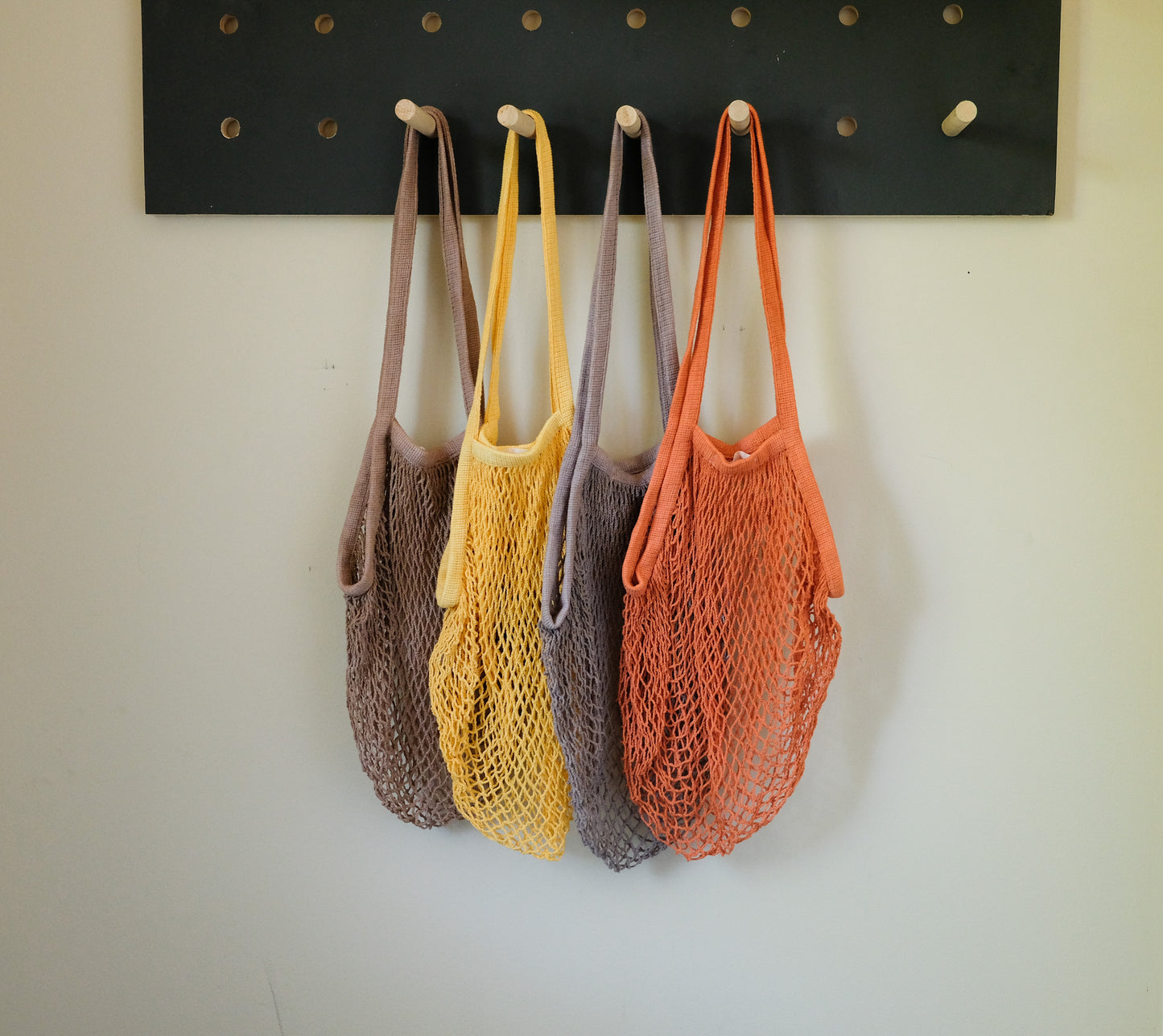 Set of 4 net market bags Earth Collection