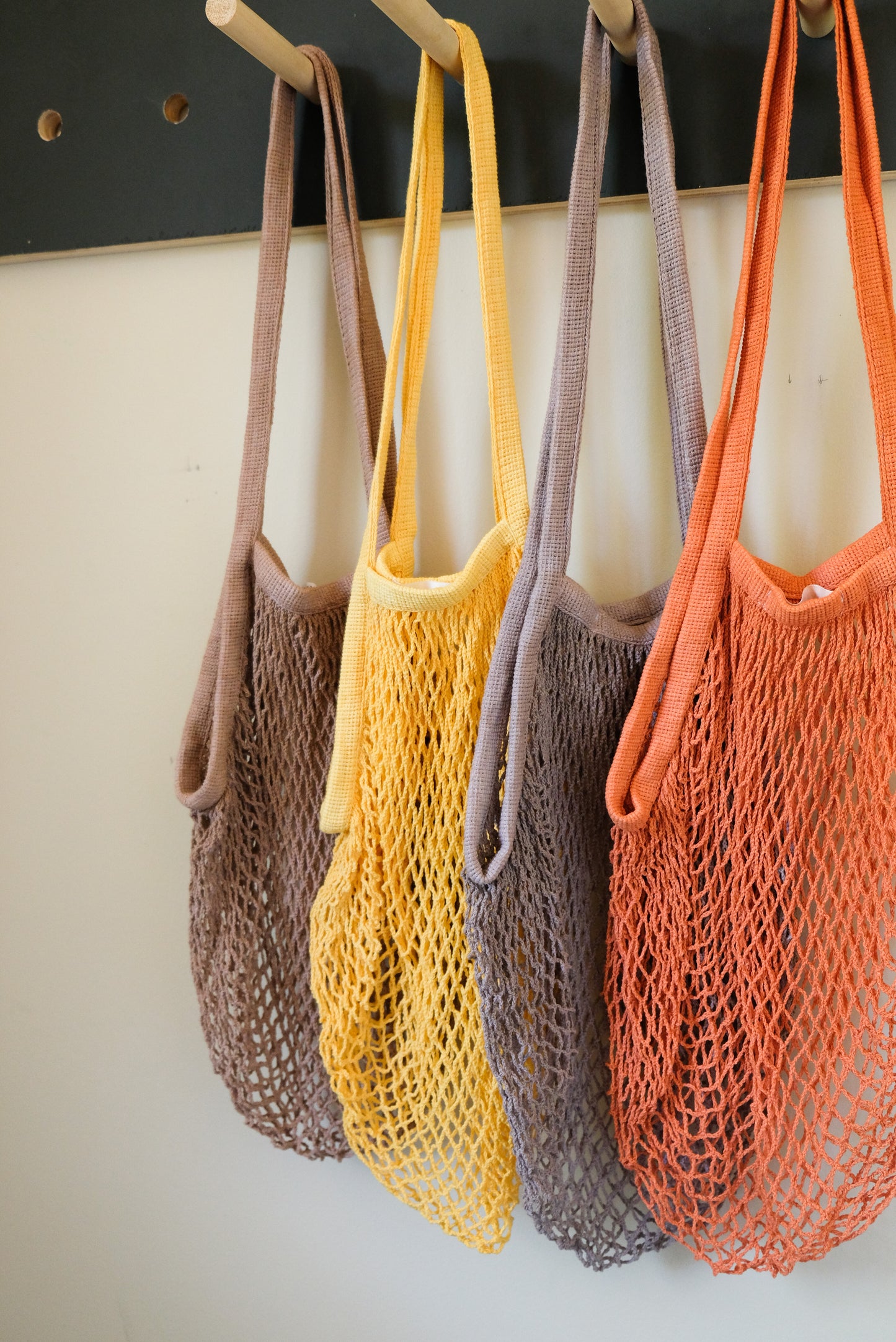 Set of 4 net market bags Earth Collection
