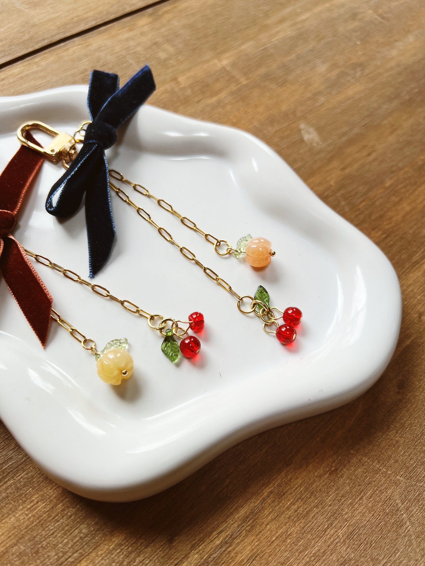 Cherry pop phone charm