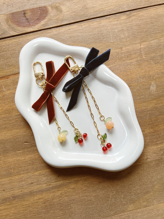 Cherry pop phone charm