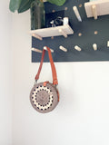 REILY Round Crossbody Rattan Bag