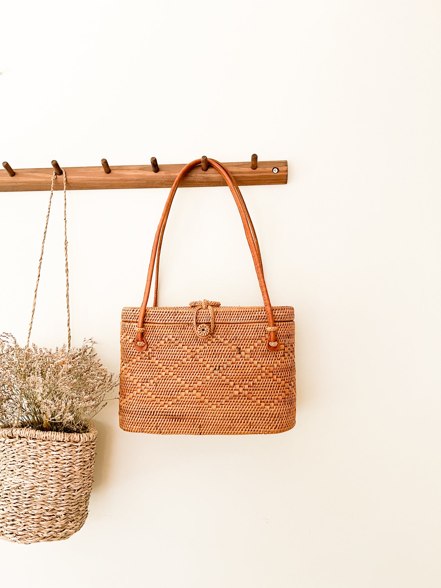 BILLIE Shoulder Rattan Bag