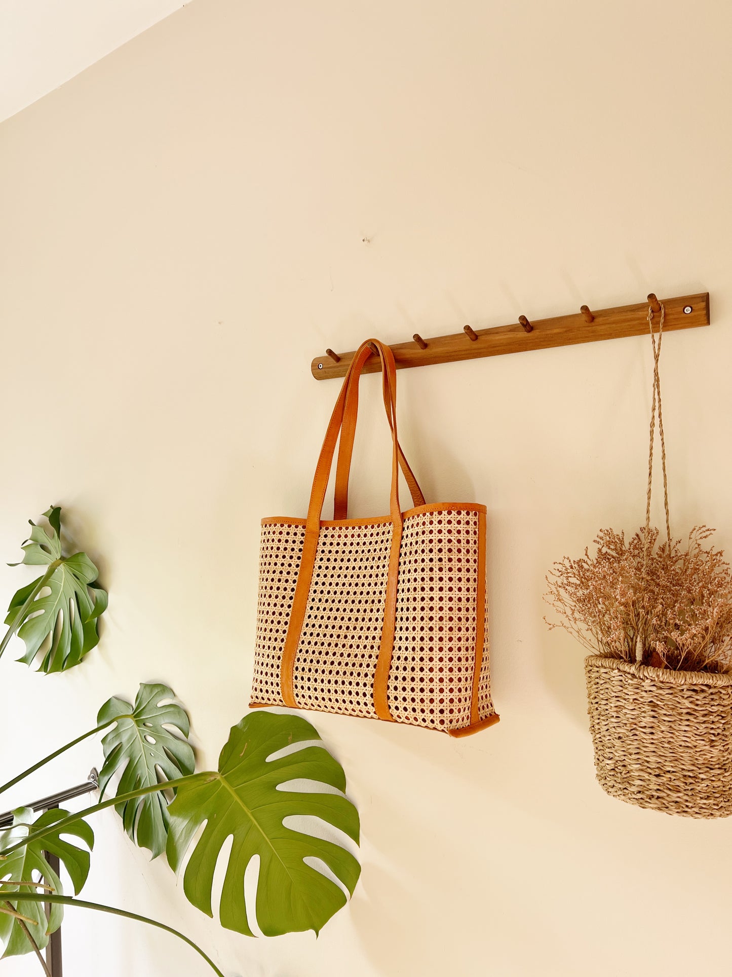 The Riviera Rattan Beach Tote