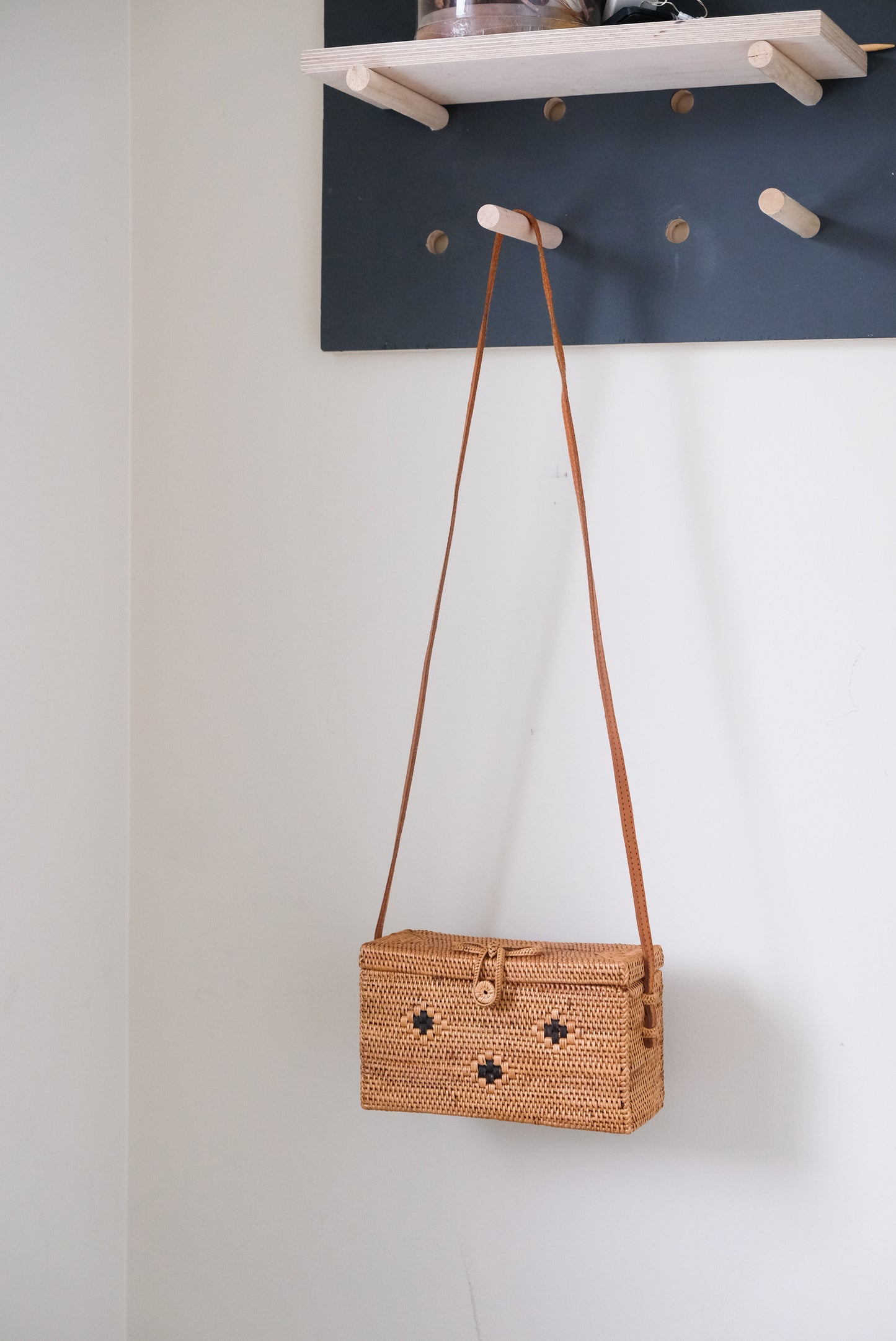 ARIA rectangle shape rattan bag