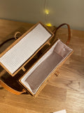 ARIA rectangle shaped rattan bag