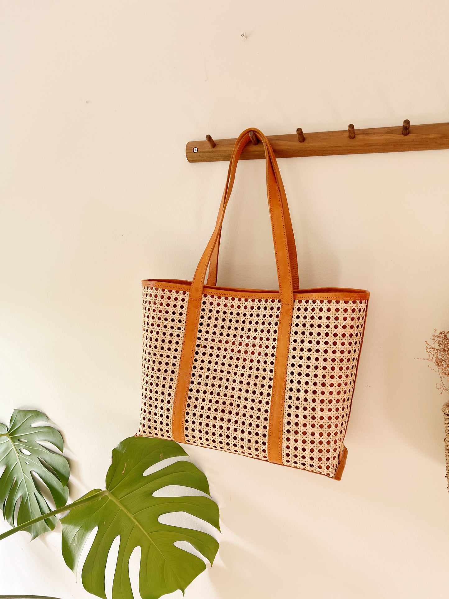 The Riviera Rattan Beach Tote