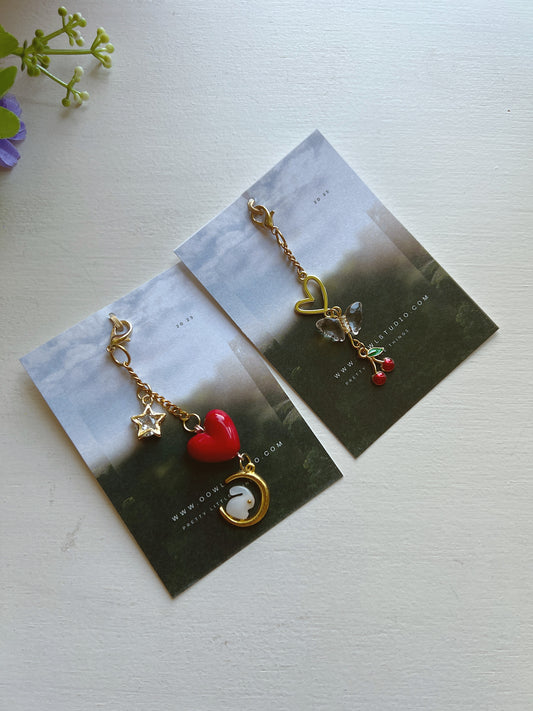Sweet Moonlight whimsical bag charm
