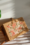 POPPY cross body rattan bag