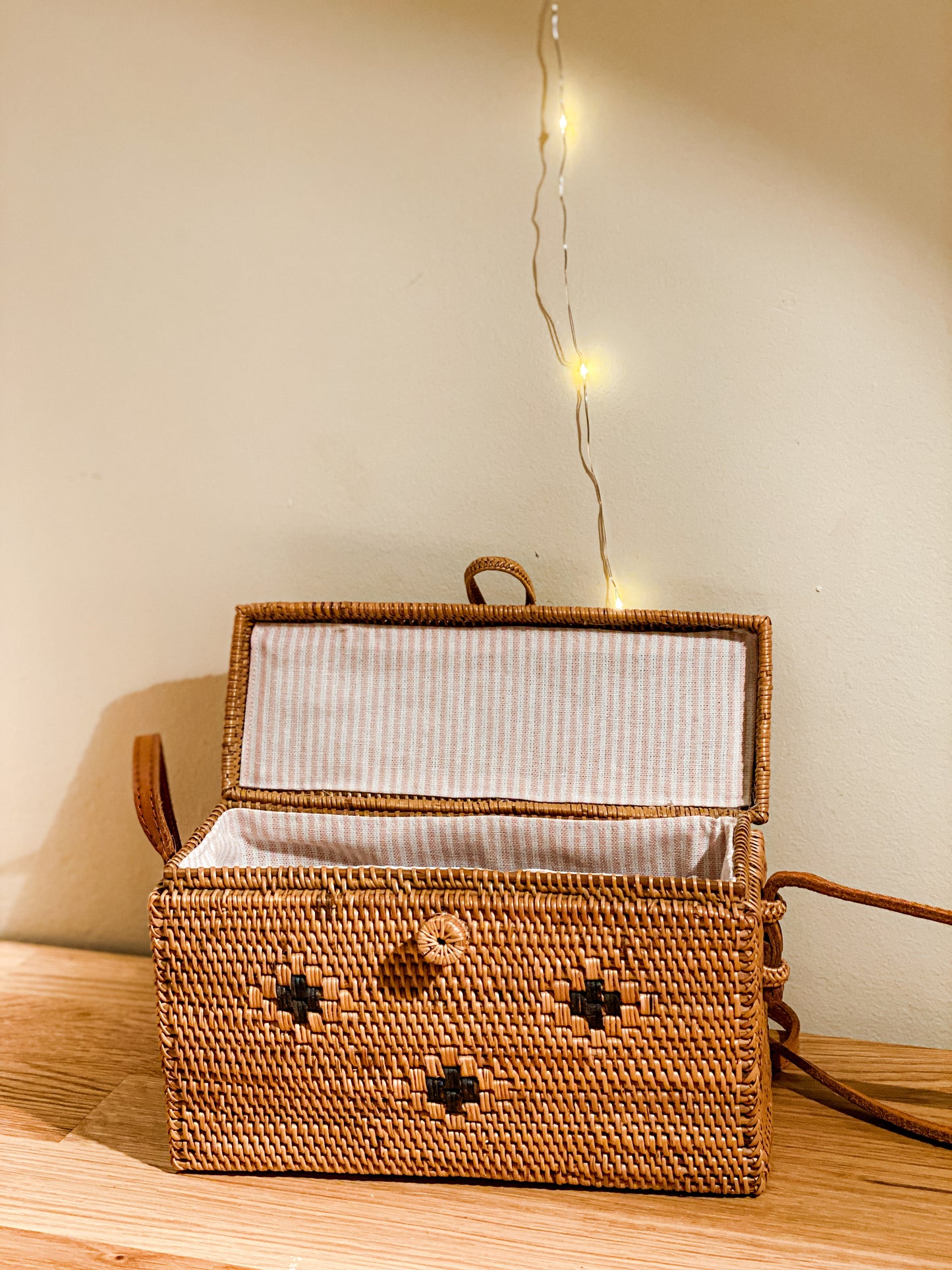 ARIA rectangle shape rattan bag