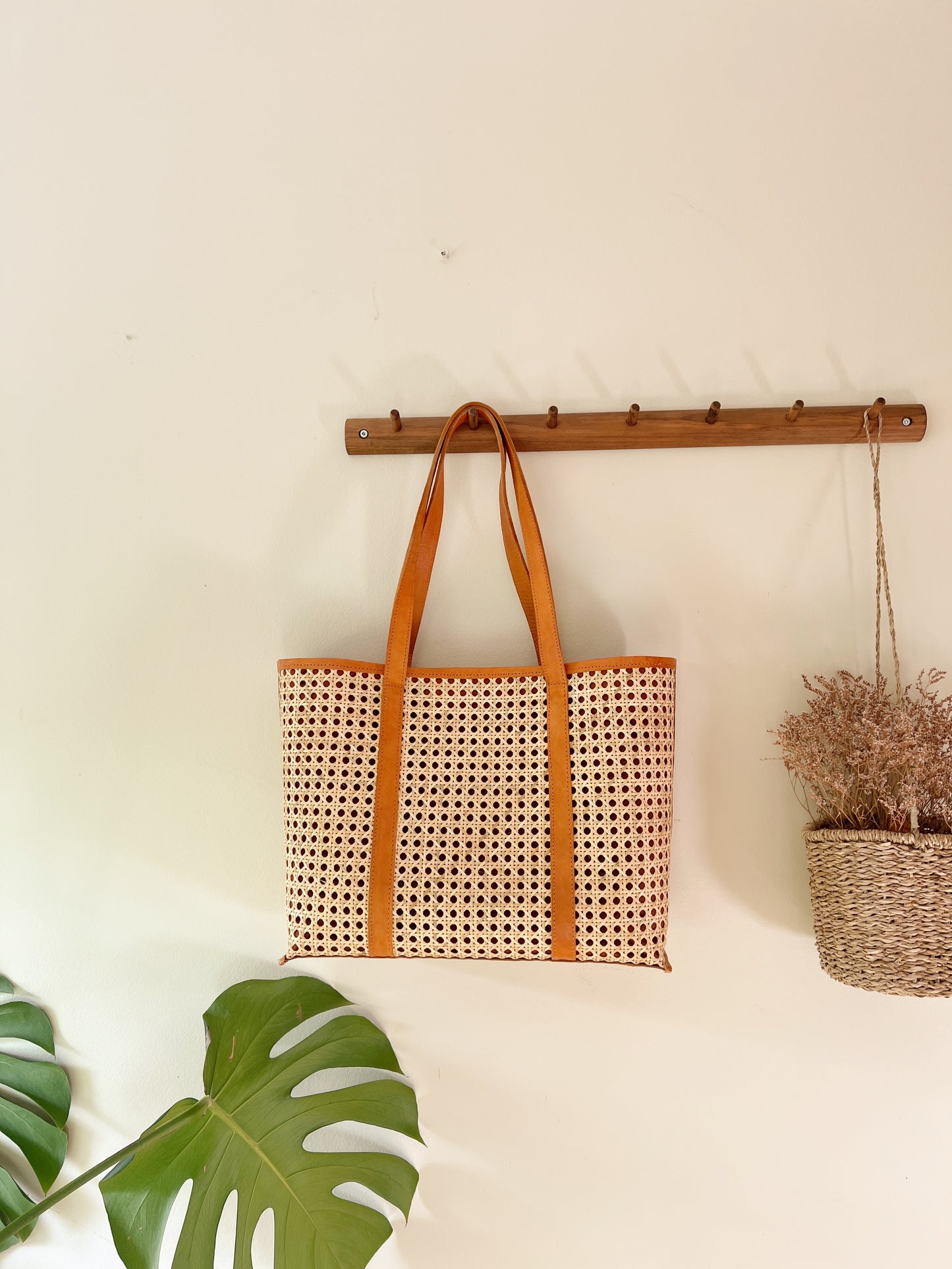 The Riviera Rattan Beach Tote