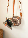 REILY Round Crossbody Rattan Bag