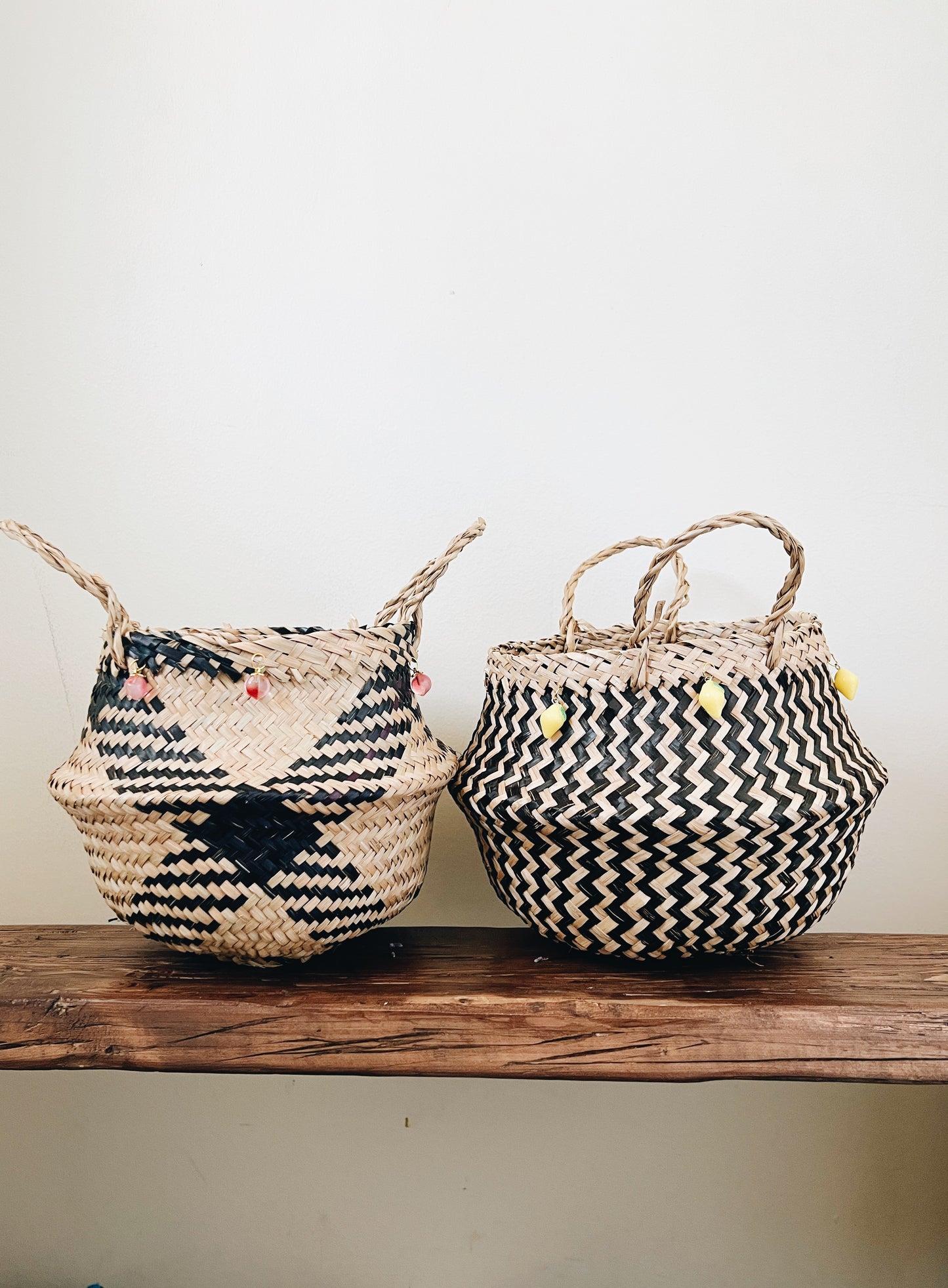 Lemon Handwoven Foldable  Basket