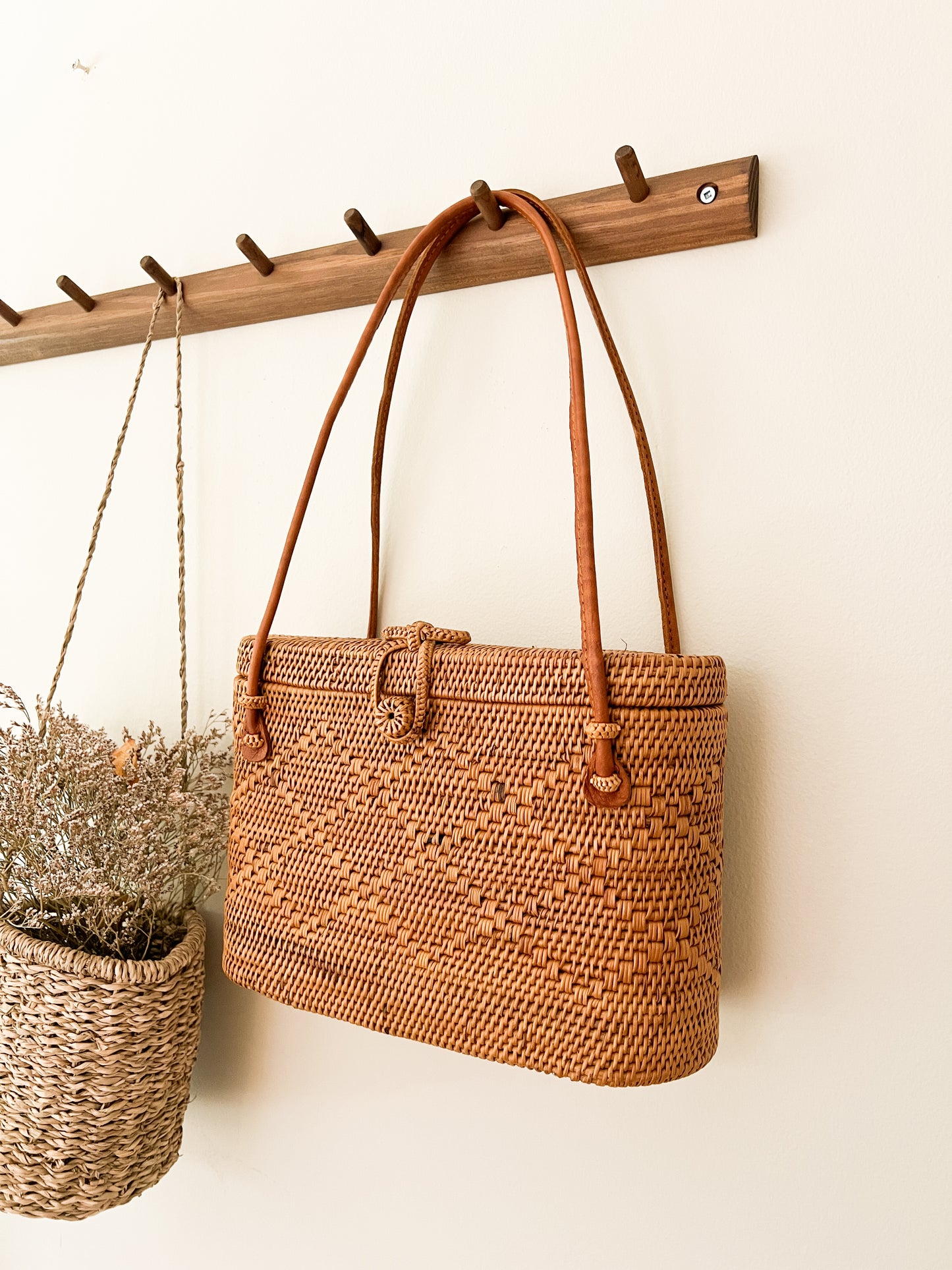 BILLIE Shoulder Rattan Bag