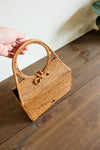 Lily Top handle rattan bag