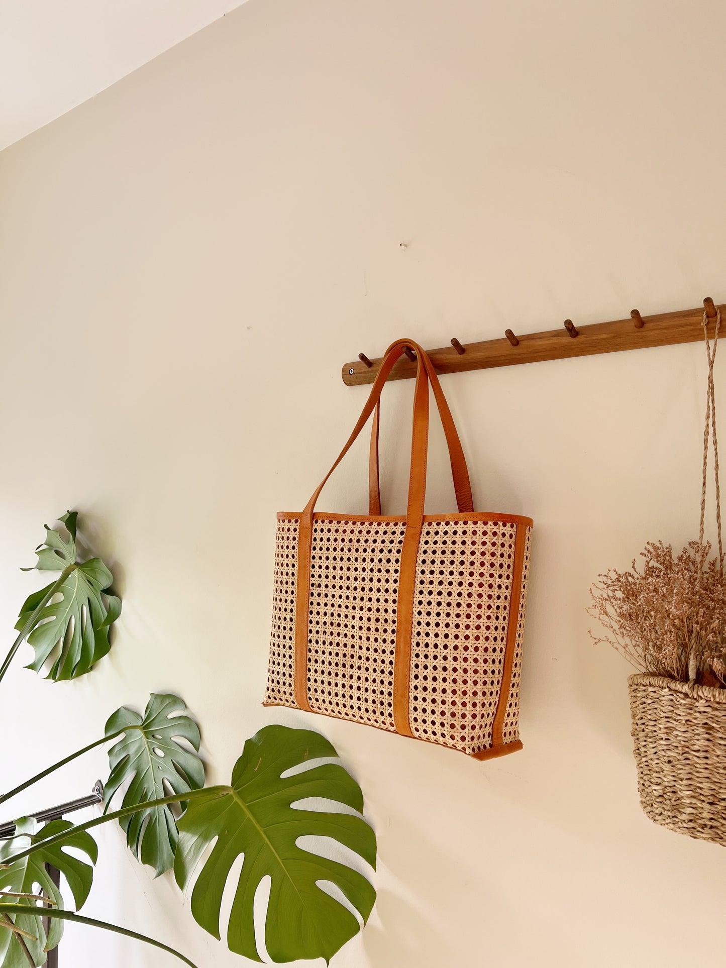 The Riviera Rattan Beach Tote