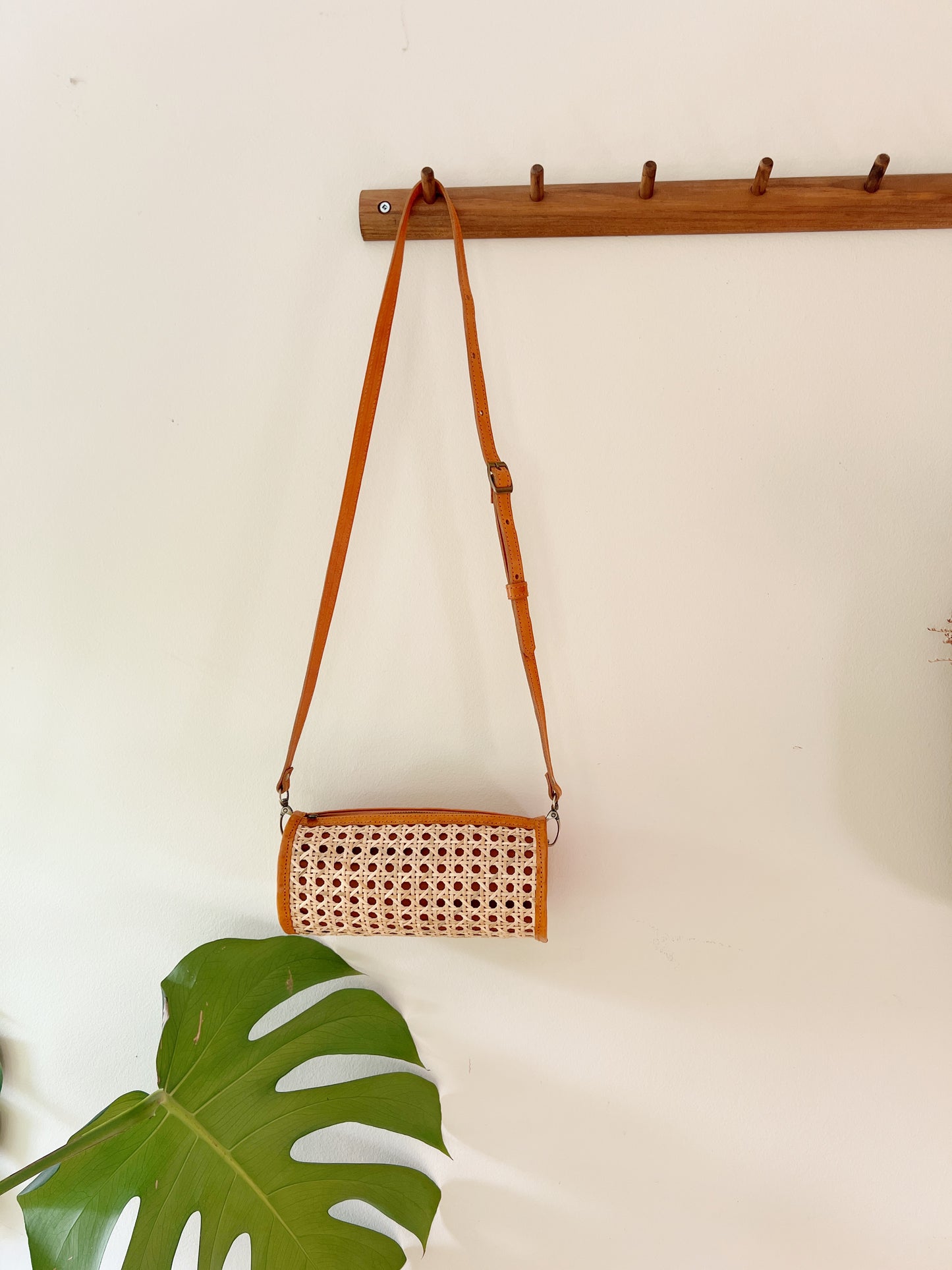 Isla Barrel Rattan Bag