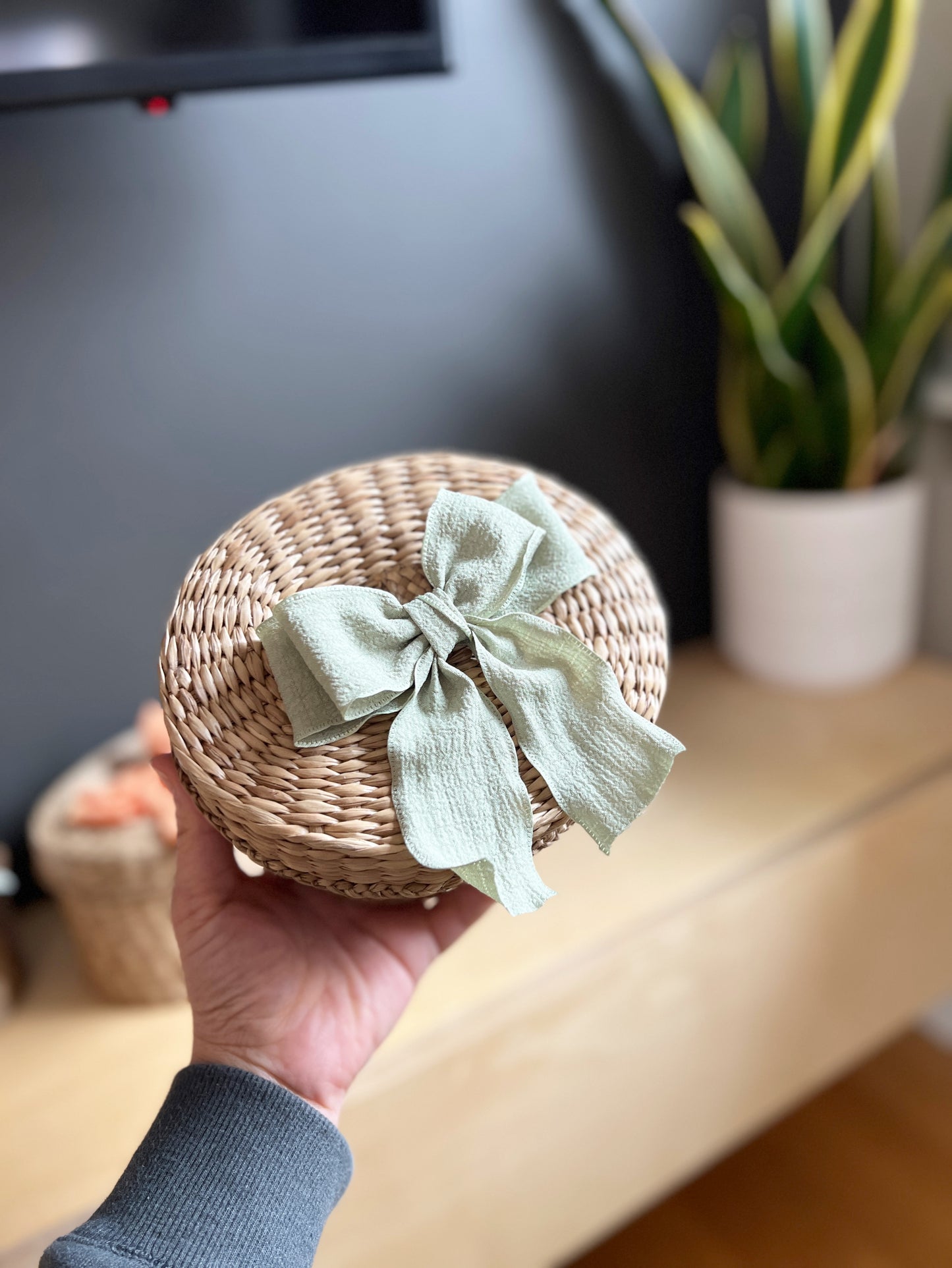 Nested Basket with pastel colours bow