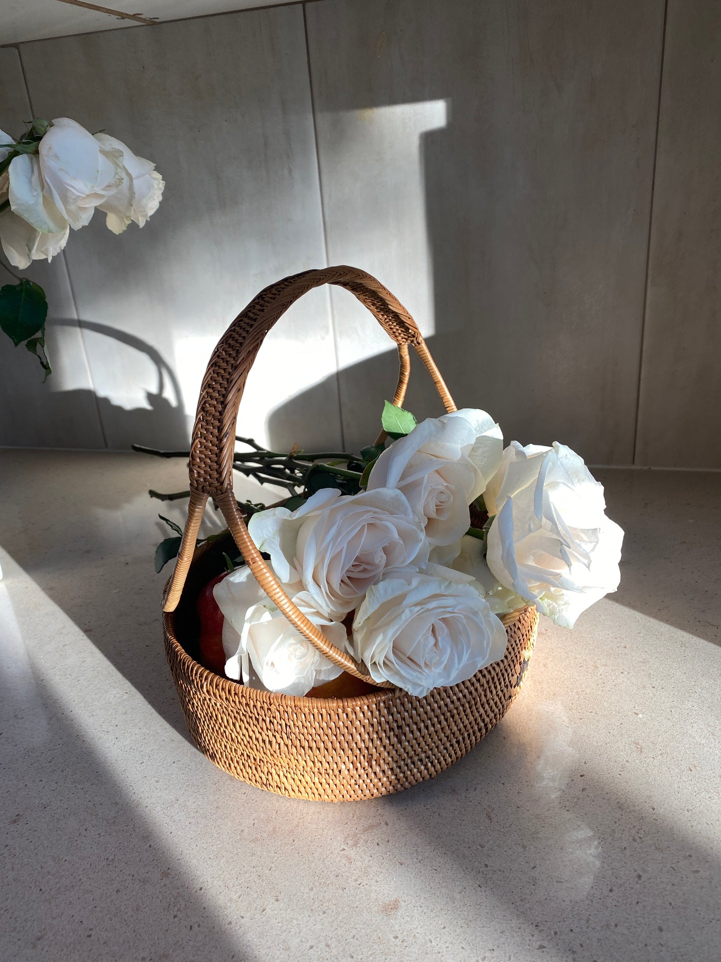 Rattan Basket with handle