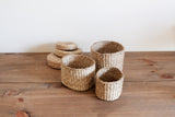 Nested Seagrass Baskets in Square  and Oval