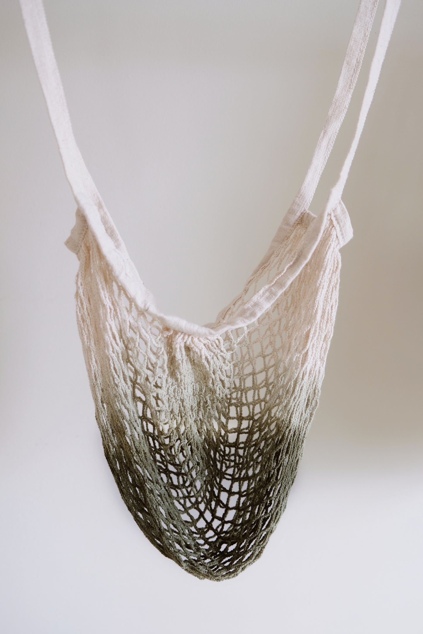 Hand dyed Ombre net bag