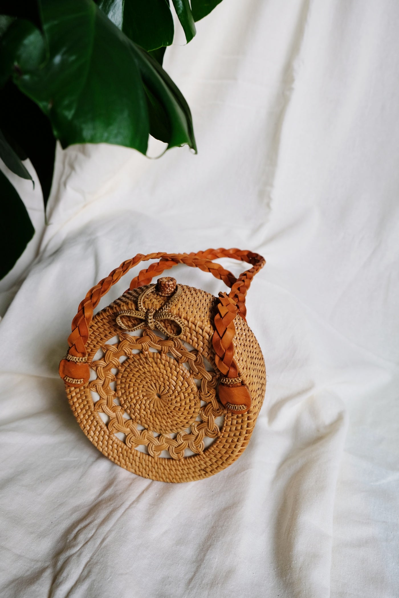 DAHLIA Rattan bag