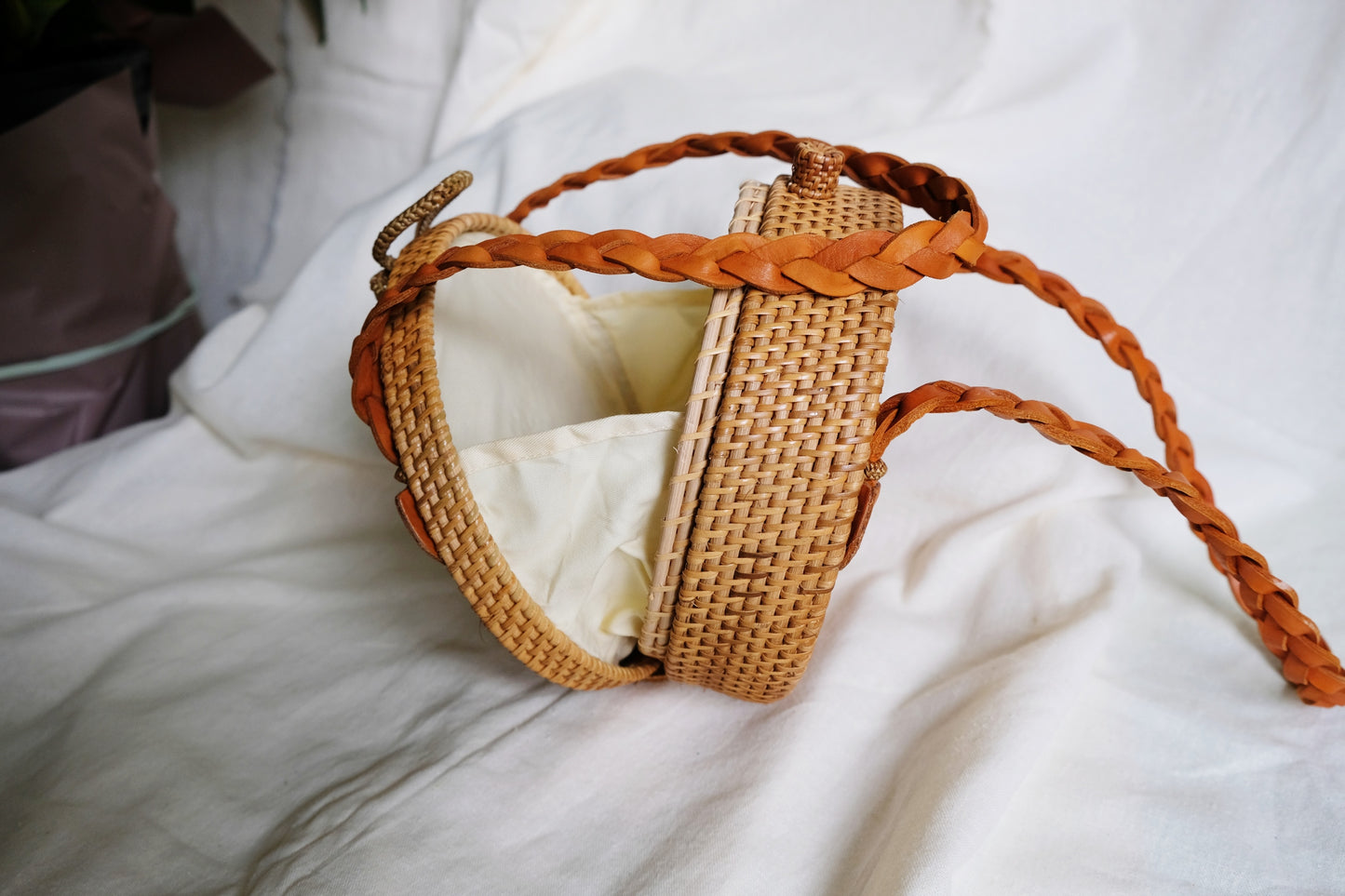 DAHLIA Rattan bag