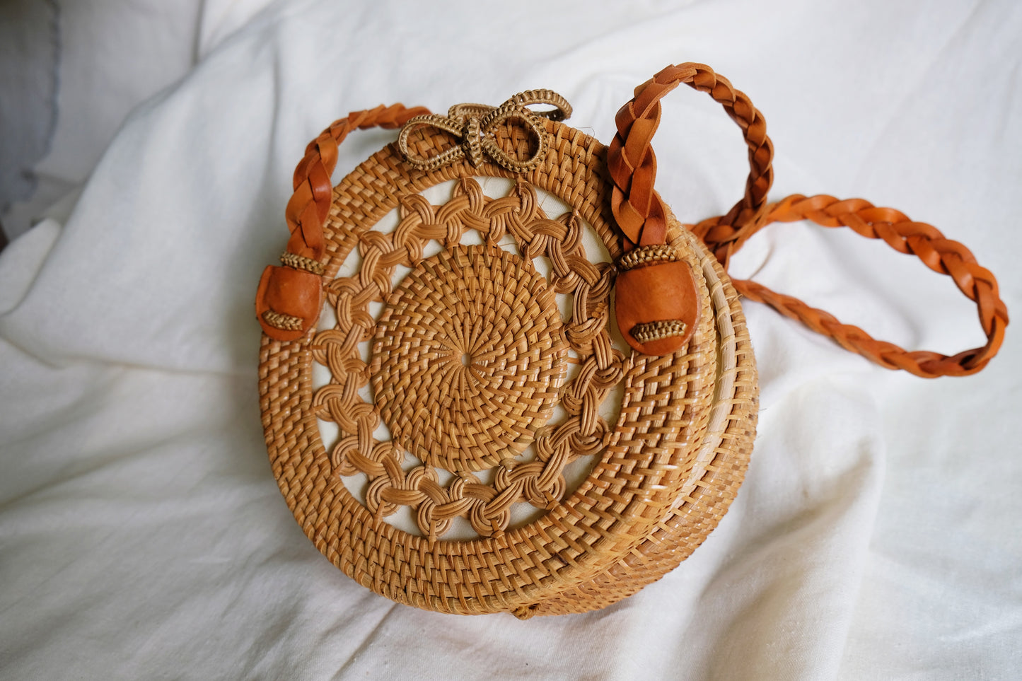 DAHLIA Rattan bag