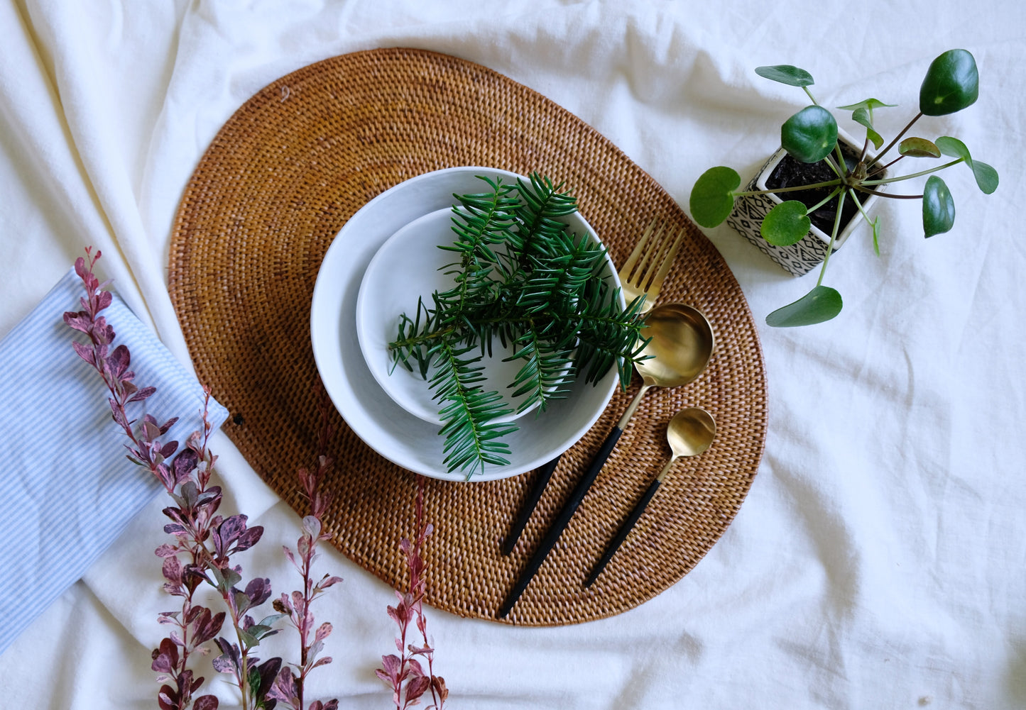 Oval Rattan Placemat