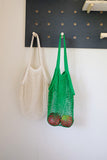 Forest Green Long Net Market Bag