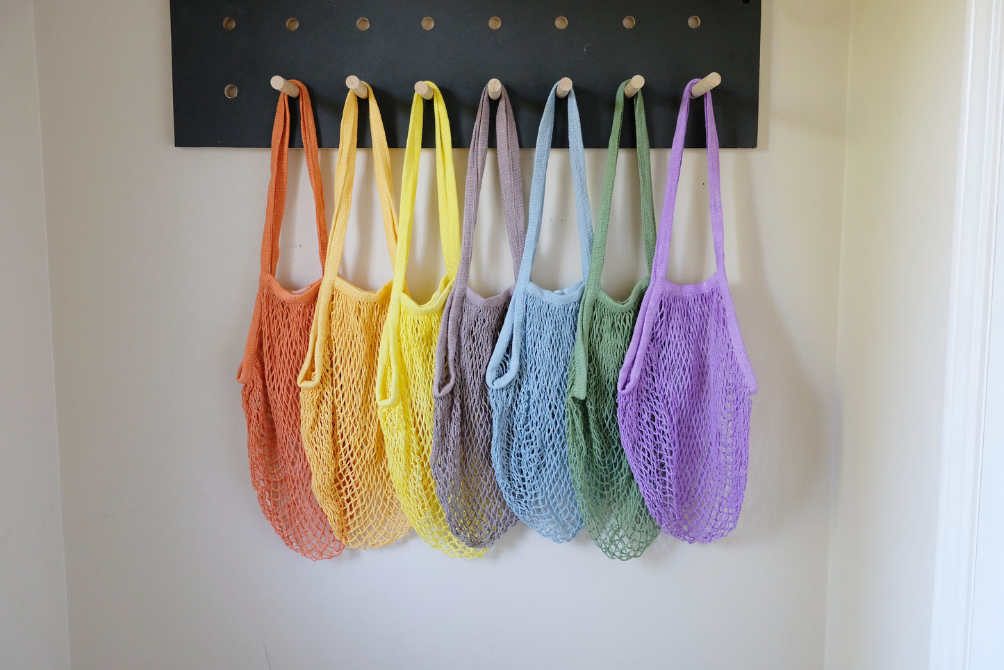 Lavender Long Net Market Bag