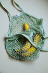 Sea Foam Green Long Net Market Bag