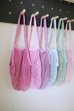 Market String Bag in soft pastel