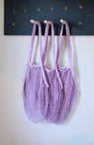 Lilac Long Net Market Bag