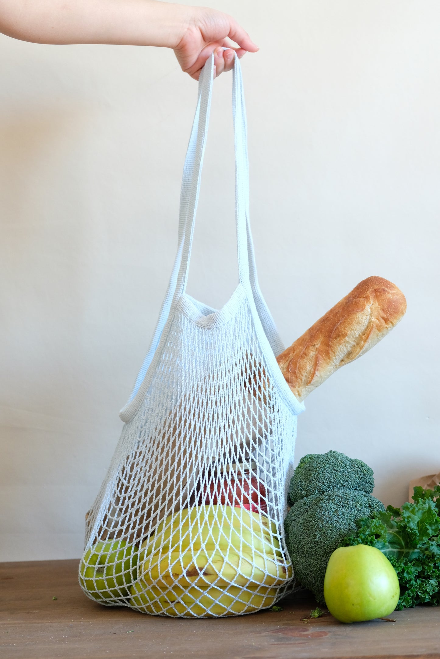 Blue Sky Long Net Market Bag