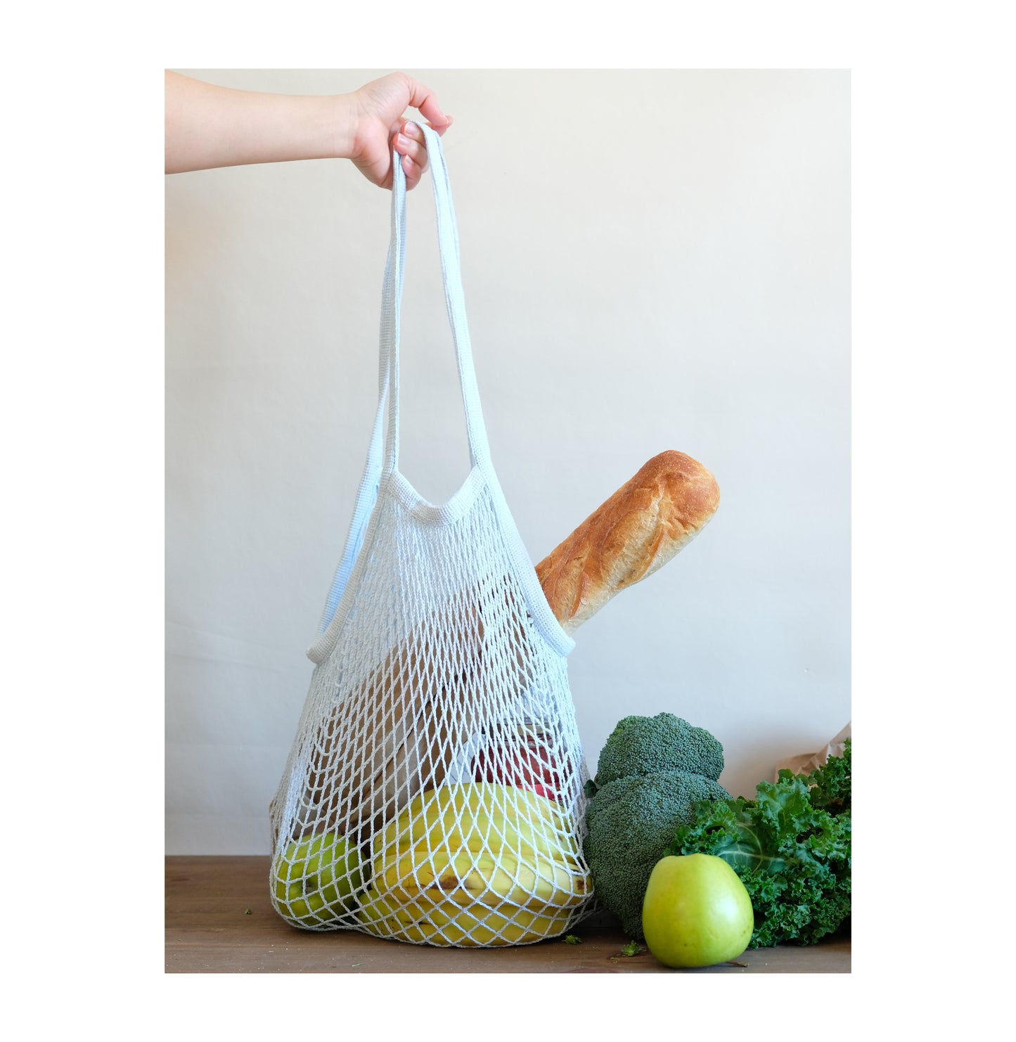 Blue Sky Long Net Market Bag