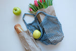 Stone Blue Short Net Market Bag