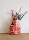 Flamingo Coral Net Market Bag