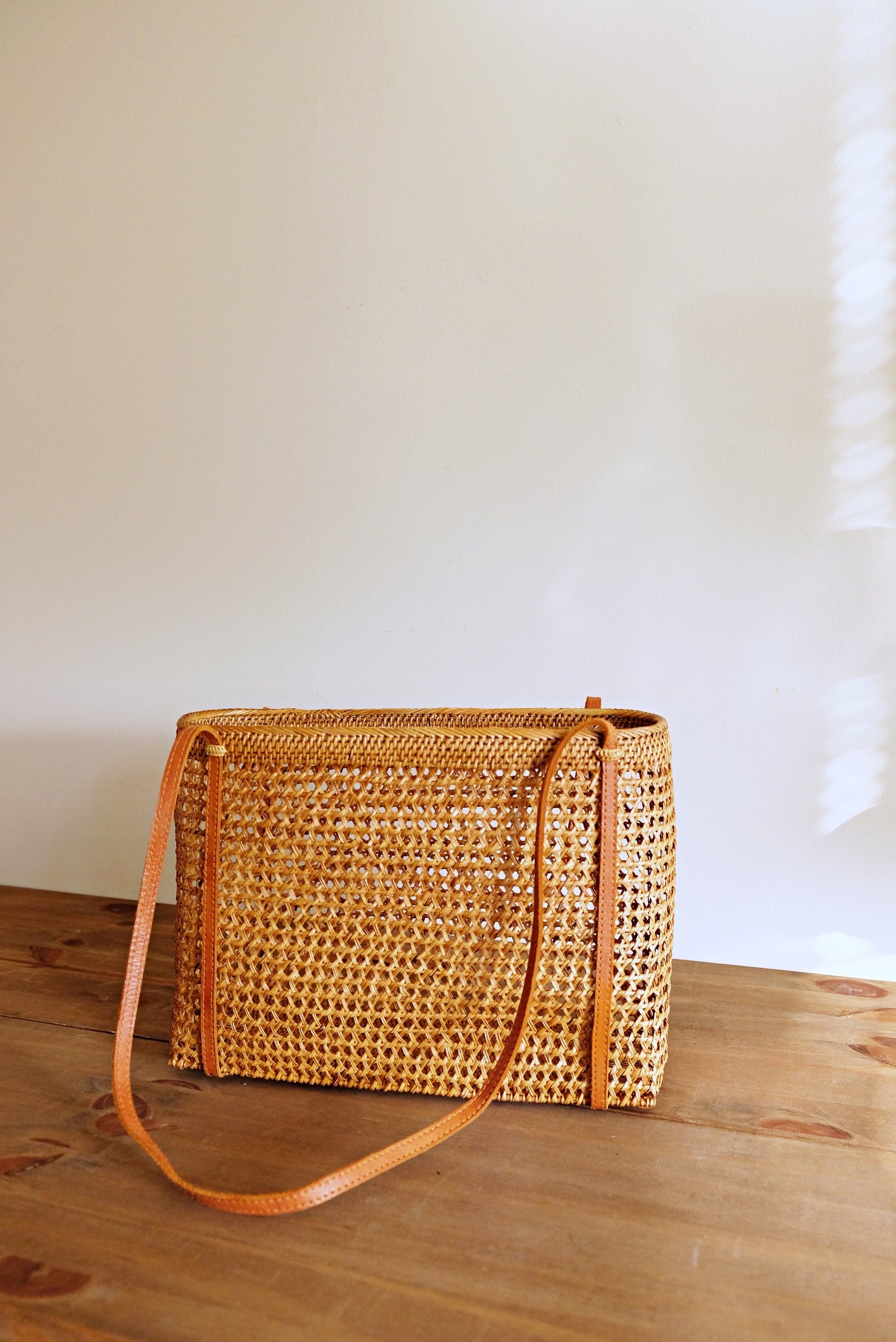 Large Rattan Beach Bag