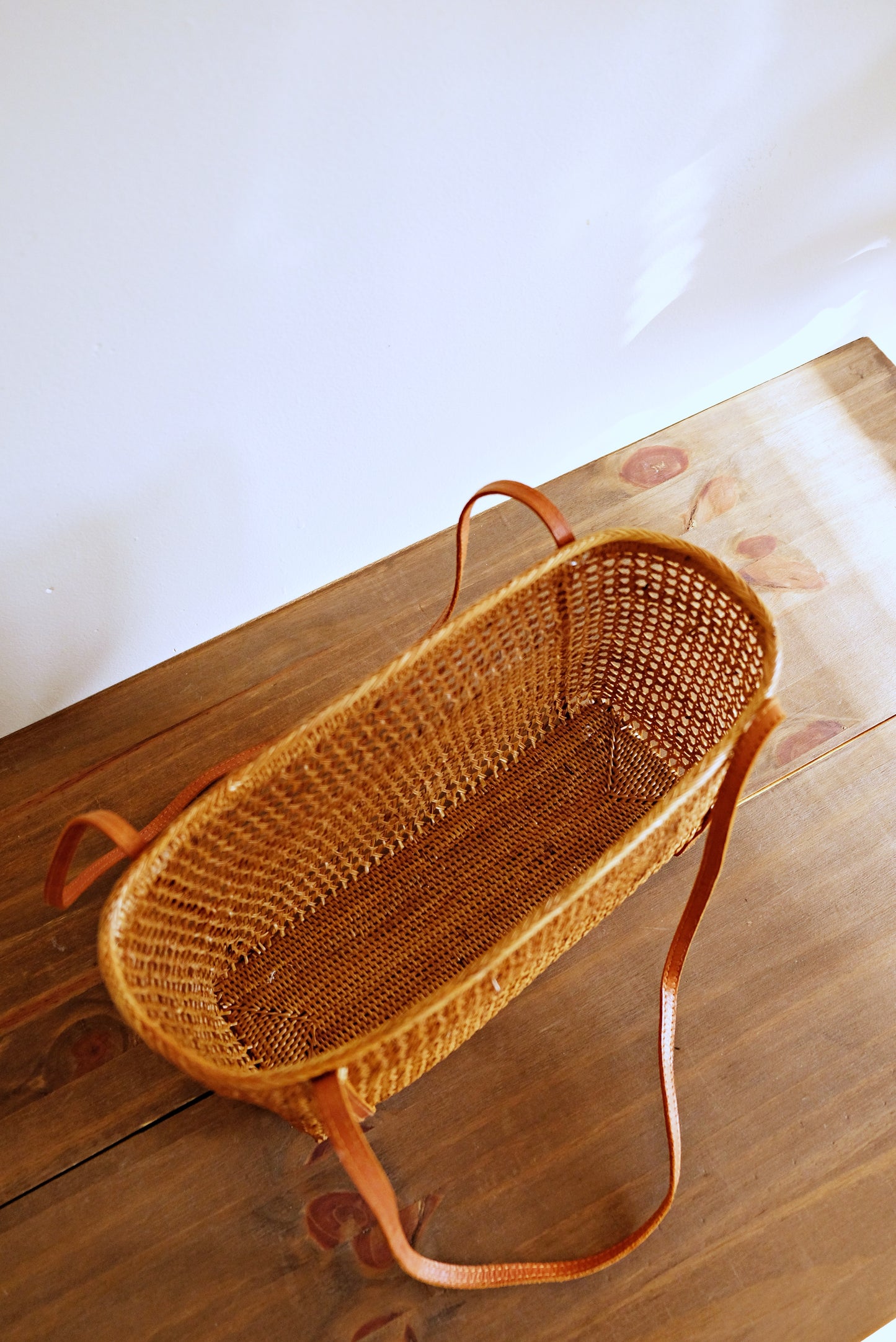 Large Rattan Beach Bag