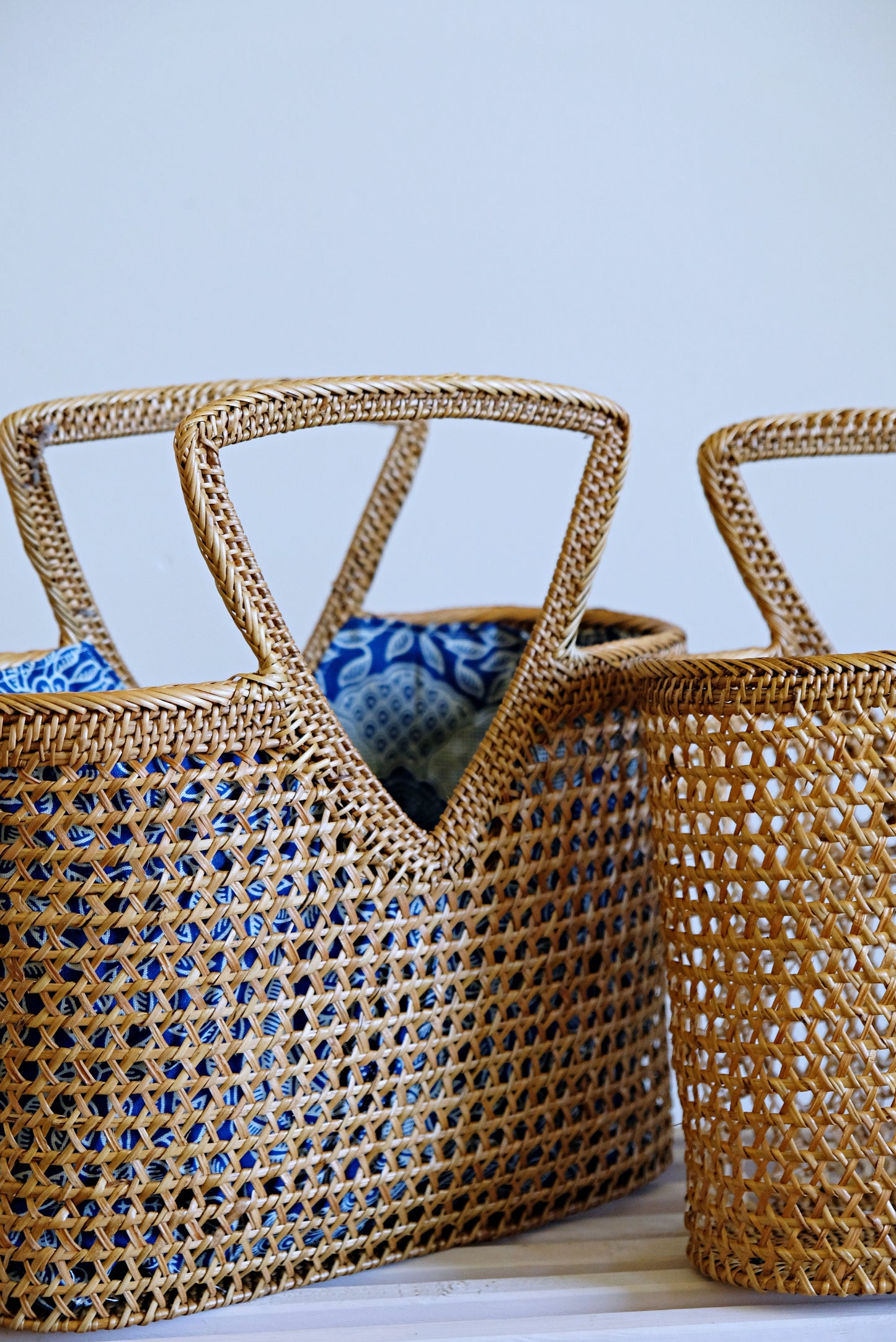 Rhoda Top Handle Rattan Bag