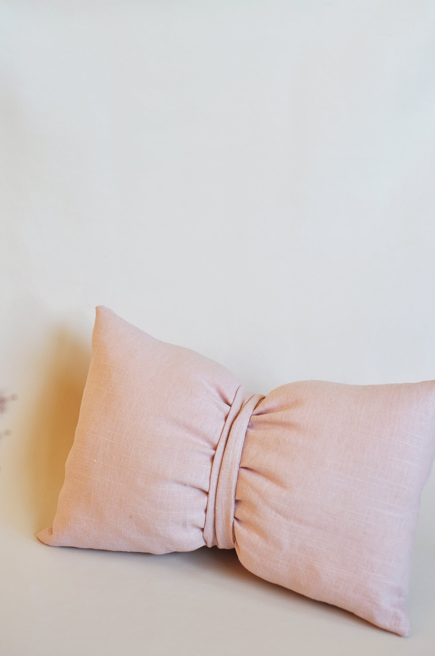 Dusty pink Bow Pillow