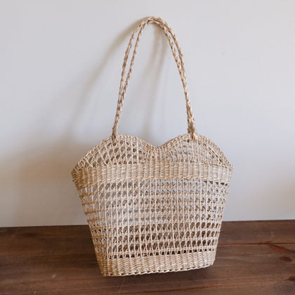 Heart shaped Seagrass Tote bag