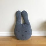Gray Bunny Pillow