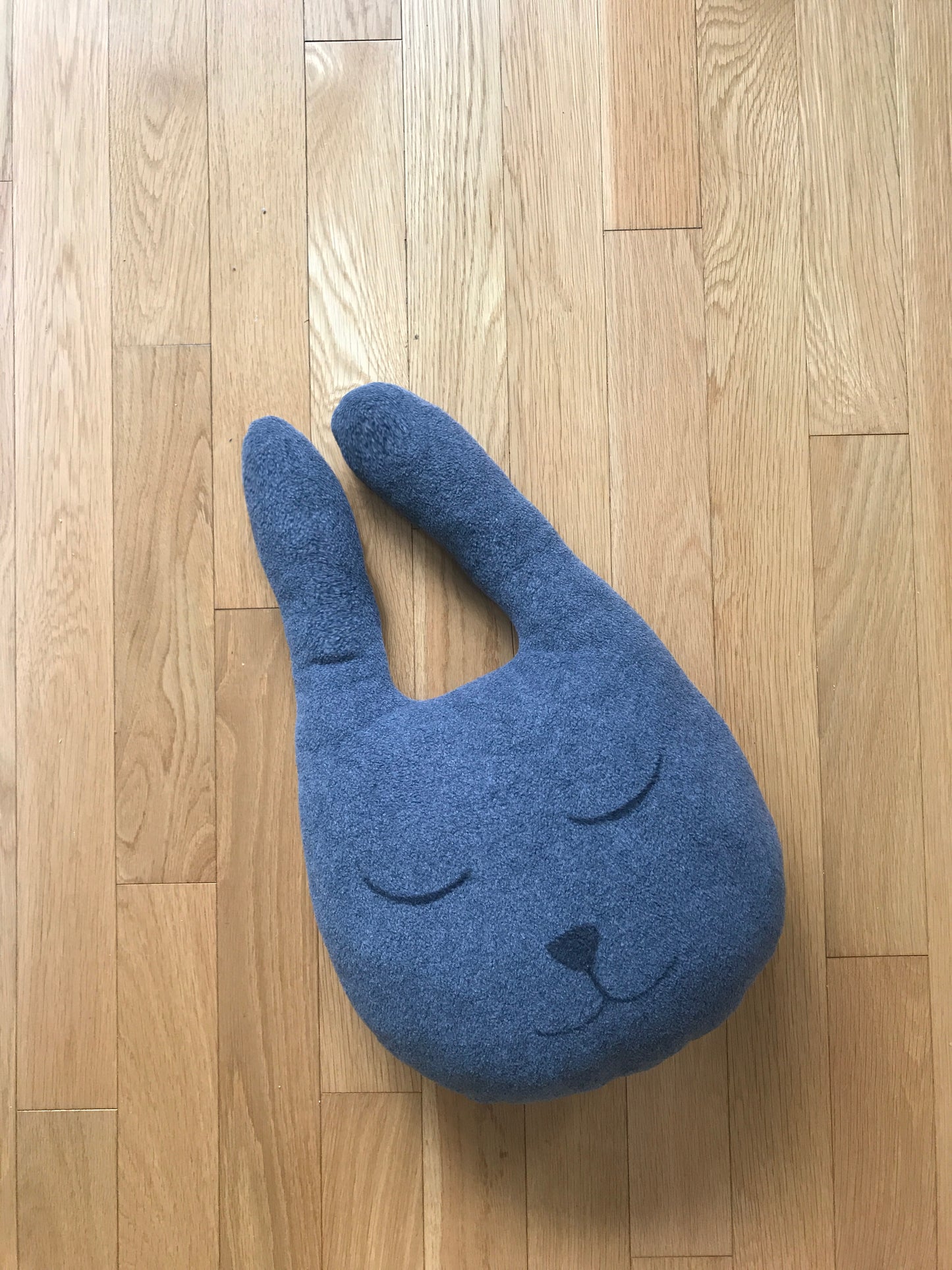 Gray Bunny Pillow