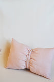 Rose dusty pink Bow pillow- nursery pillow - throw pillow - decorative pillow- teepee accessories- accent pillow- kids pillow- travel pillow